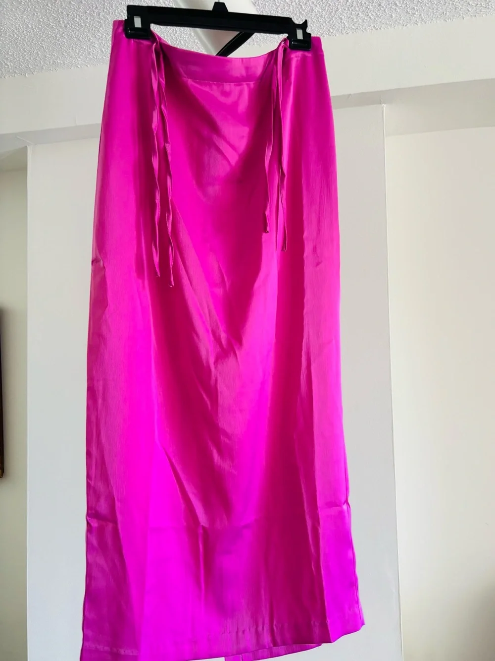 Free People Pink Rosetto Column Maxi Skirt Size 10 - Picture 3 of 10